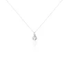 Histoire d'Or Collier Dai Or Blanc Topaze Oxyde Clearance