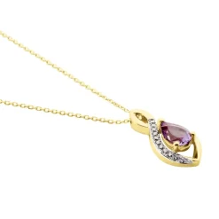 Histoire d'Or Collier Dalil Or Jaune Amethyste Oxyde or jaune amethyste violette