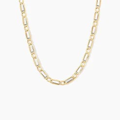 Histoire d'Or Collier Danae Plaquette Or Bicolore Sale