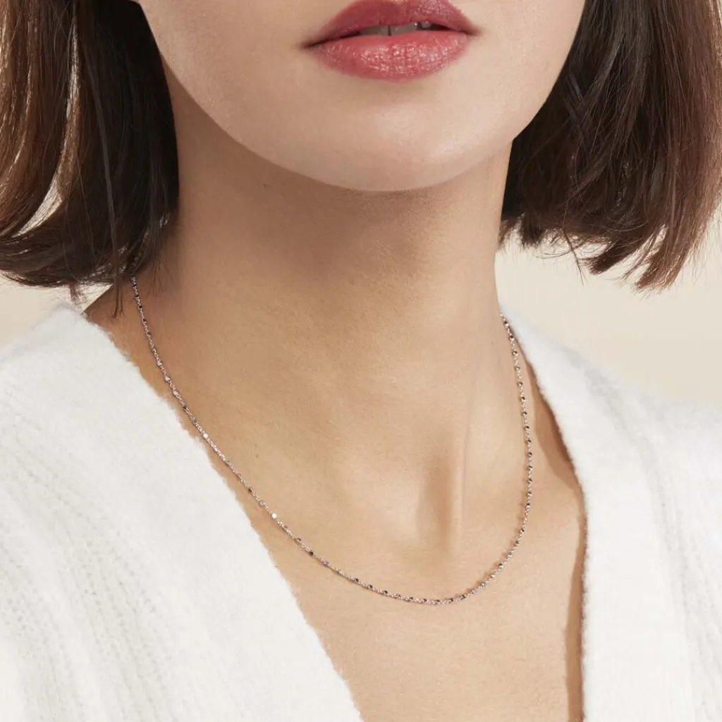 Histoire d'Or Collier Danael Argent Blanc Best