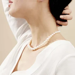 Histoire d'Or Collier Danilo Baroque Or Jaune Perle De Culture New