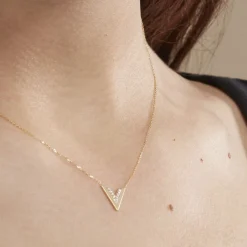 Histoire d'Or Collier Dao Or Jaune Oxyde De Zirconium New