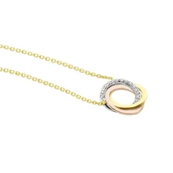 Histoire d'Or Collier Daphnee Or Tricolore Diamant Outlet