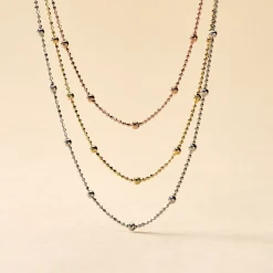 Histoire d'Or Collier Daralea Argent Tricolore New