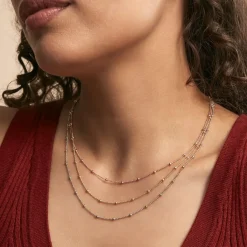 Histoire d'Or Collier Daralea Argent Tricolore New