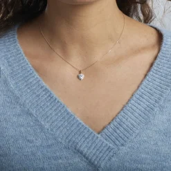 Histoire d'Or Collier Dari Or Blanc Oxyde De Zirconium Sale