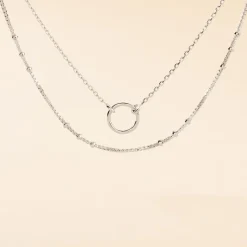 Histoire d'Or Collier Dayana Argent Blanc Discount