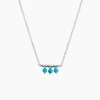 Histoire d'Or Collier Della Argent Blanc Turquoise Hot