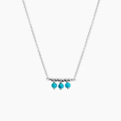 Histoire d'Or Collier Della Argent Blanc Turquoise Hot