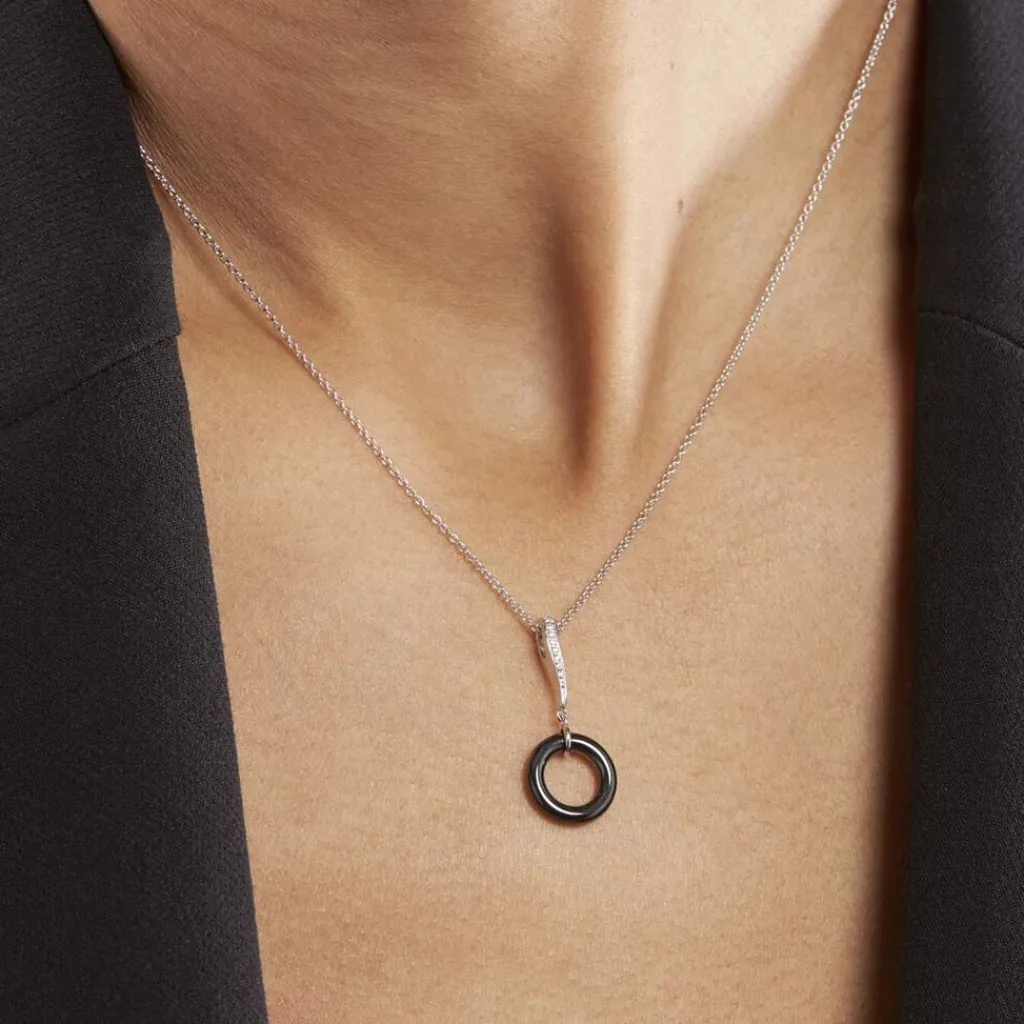 Histoire d'Or Collier Delphinia Argent Blanc Oxyde De Zirconium Hot