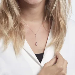 Histoire d'Or Collier Dennis Or Blanc Amethyste or blanc amethyste violette