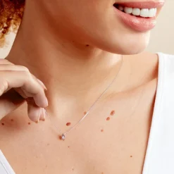 Histoire d'Or Collier Diamotion or blanc diamant New