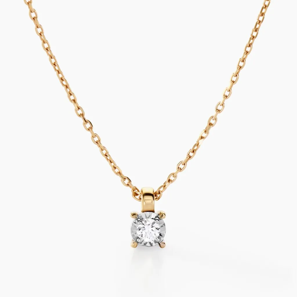 Histoire d'Or Collier Diamotion or jaune diamant Outlet