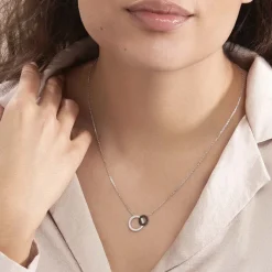 Histoire d'Or Collier Diana Argent Blanc Oxyde De Zirconium Hot