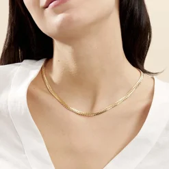 Histoire d'Or Collier Doline Maille Anglaise or jaune Discount