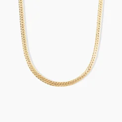 Histoire d'Or Collier Doline Maille Anglaise or jaune Outlet