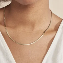 Histoire d'Or Collier Doline Maille Anglaise or jaune New