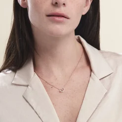 Histoire d'Or Collier Donatiane Argent Rose Oxyde De Zirconium argent rose oxyde zirconium Discount