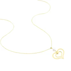 Histoire d'Or Collier Double Ajoure Or Jaune Perle De Culture Hot