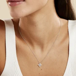 Histoire d'Or Collier Eclat Argent Blanc Oxyde De Zirconium New