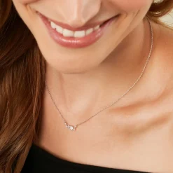 Histoire d'Or Collier Eclat d'Aurore Argent Blanc Oxyde De Zirconium Hot