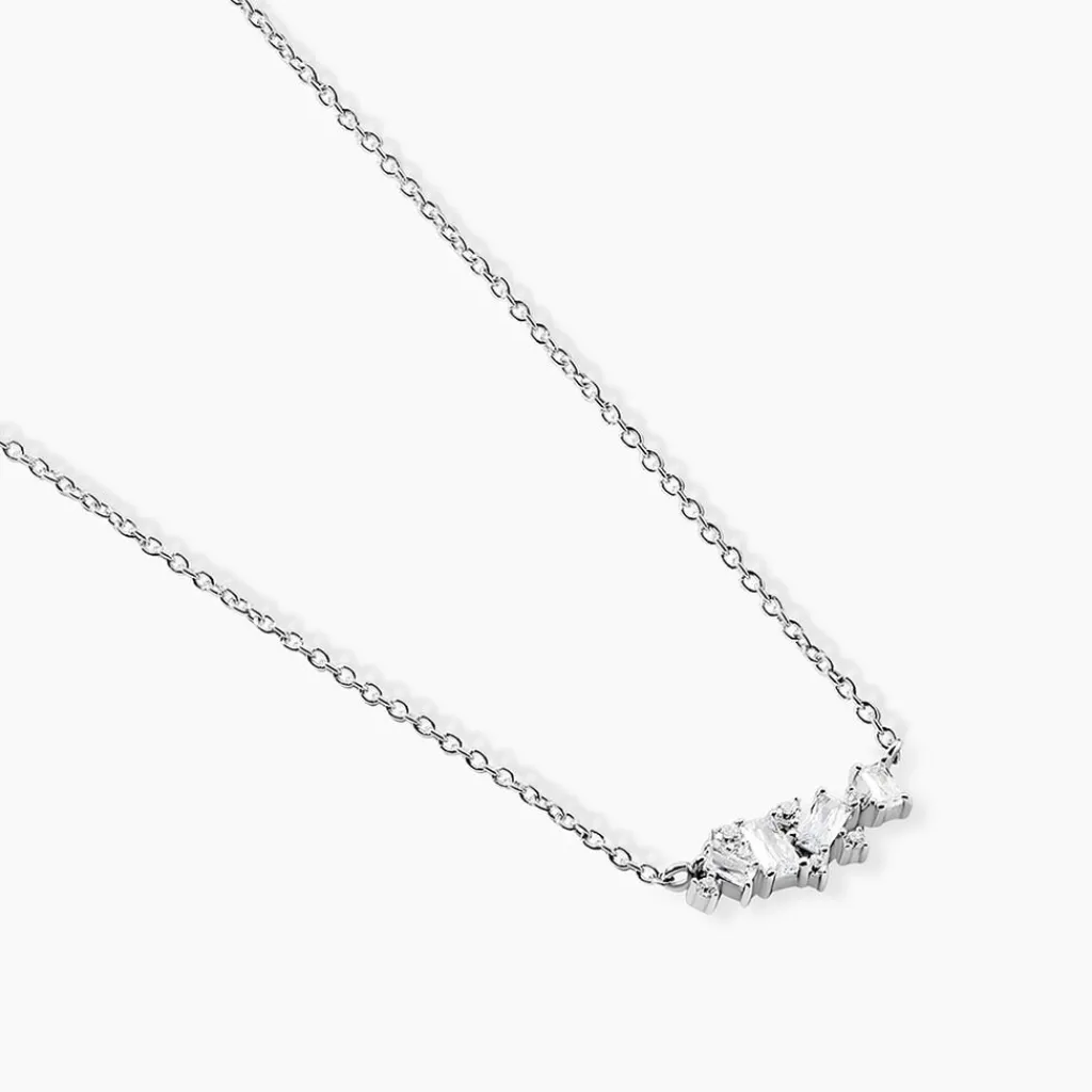 Histoire d'Or Collier Eclat d'Aurore Argent Blanc Oxyde De Zirconium Hot