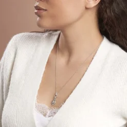 Histoire d'Or Collier Edward Argent Blanc Oxyde De Zirconium Online