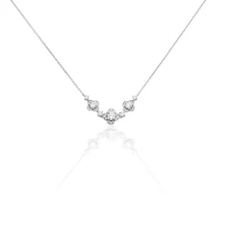 Histoire d'Or Collier Edyta Argent Blanc Oxyde De Zirconium Outlet