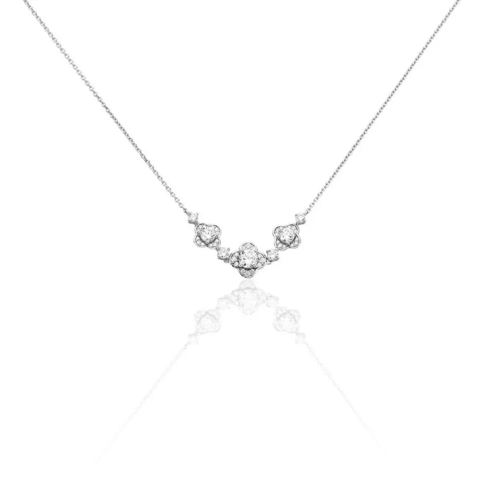 Histoire d'Or Collier Edyta Argent Blanc Oxyde De Zirconium Outlet
