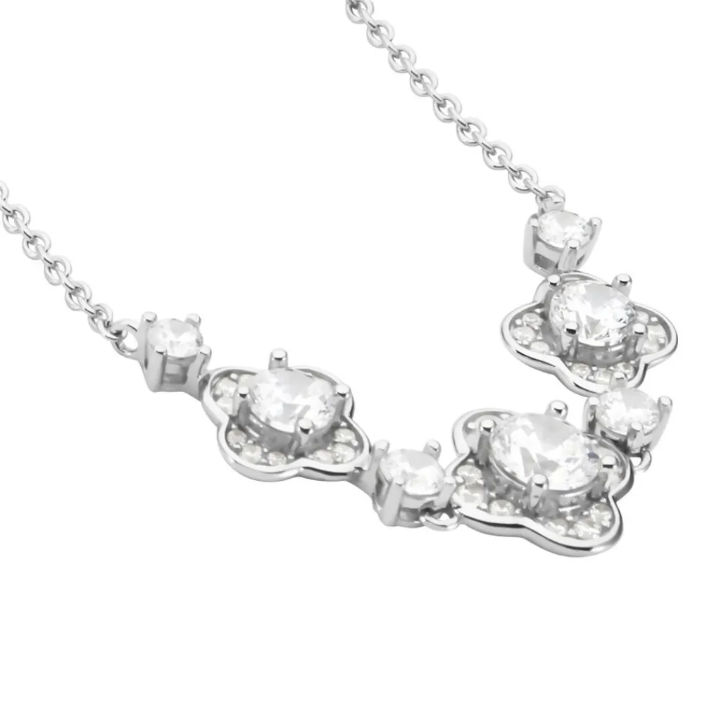 Histoire d'Or Collier Edyta Argent Blanc Oxyde De Zirconium Outlet