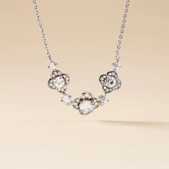 Histoire d'Or Collier Edyta Argent Blanc Oxyde De Zirconium Outlet