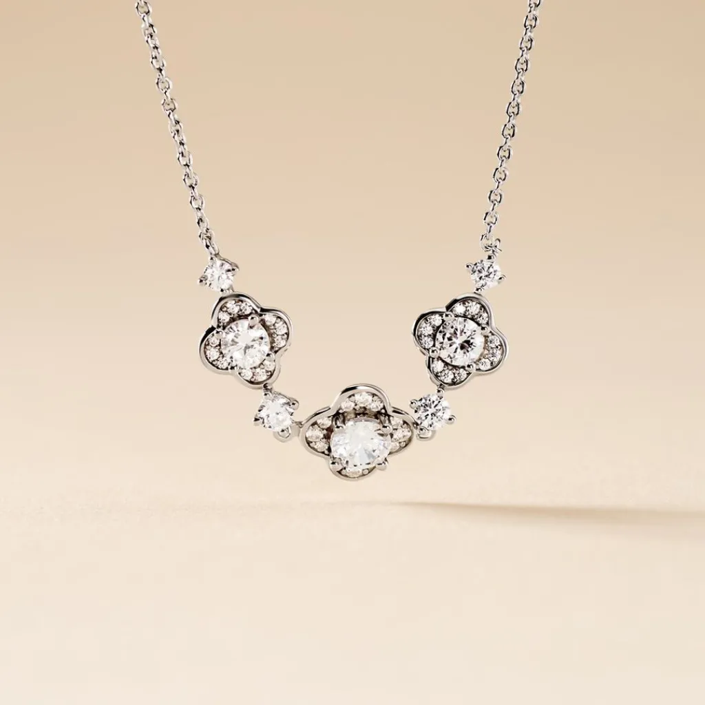 Histoire d'Or Collier Edyta Argent Blanc Oxyde De Zirconium Outlet