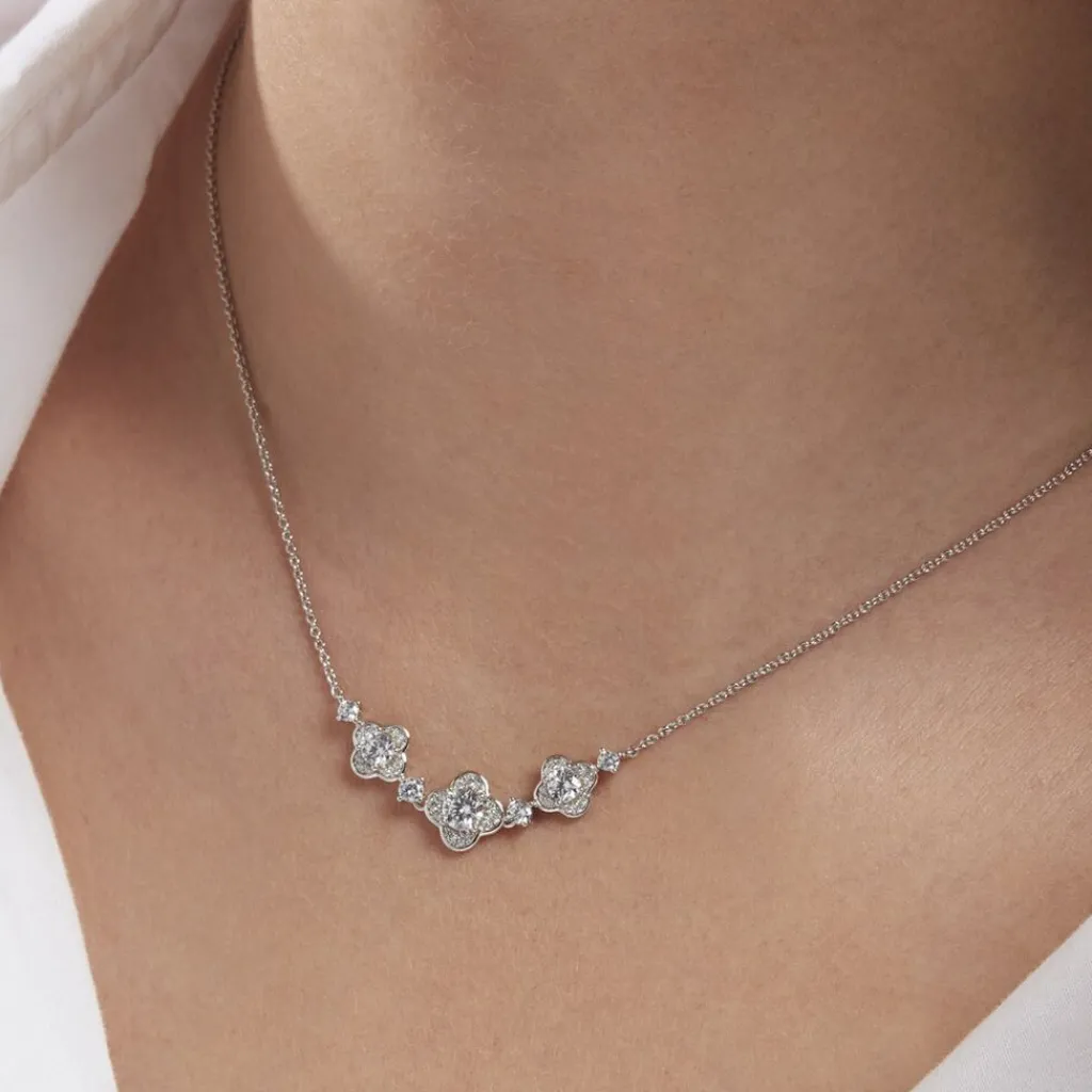 Histoire d'Or Collier Edyta Argent Blanc Oxyde De Zirconium Outlet