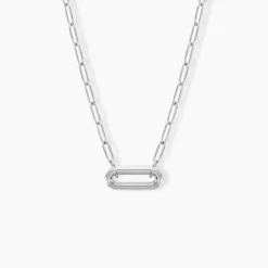 Histoire d'Or Collier Egerie Argent Blanc New