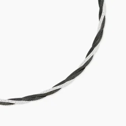 Histoire d'Or Collier Ehud argent bicolore Online