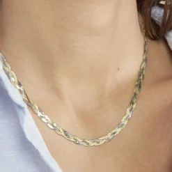 Histoire d'Or Collier Elae argent bicolore Discount