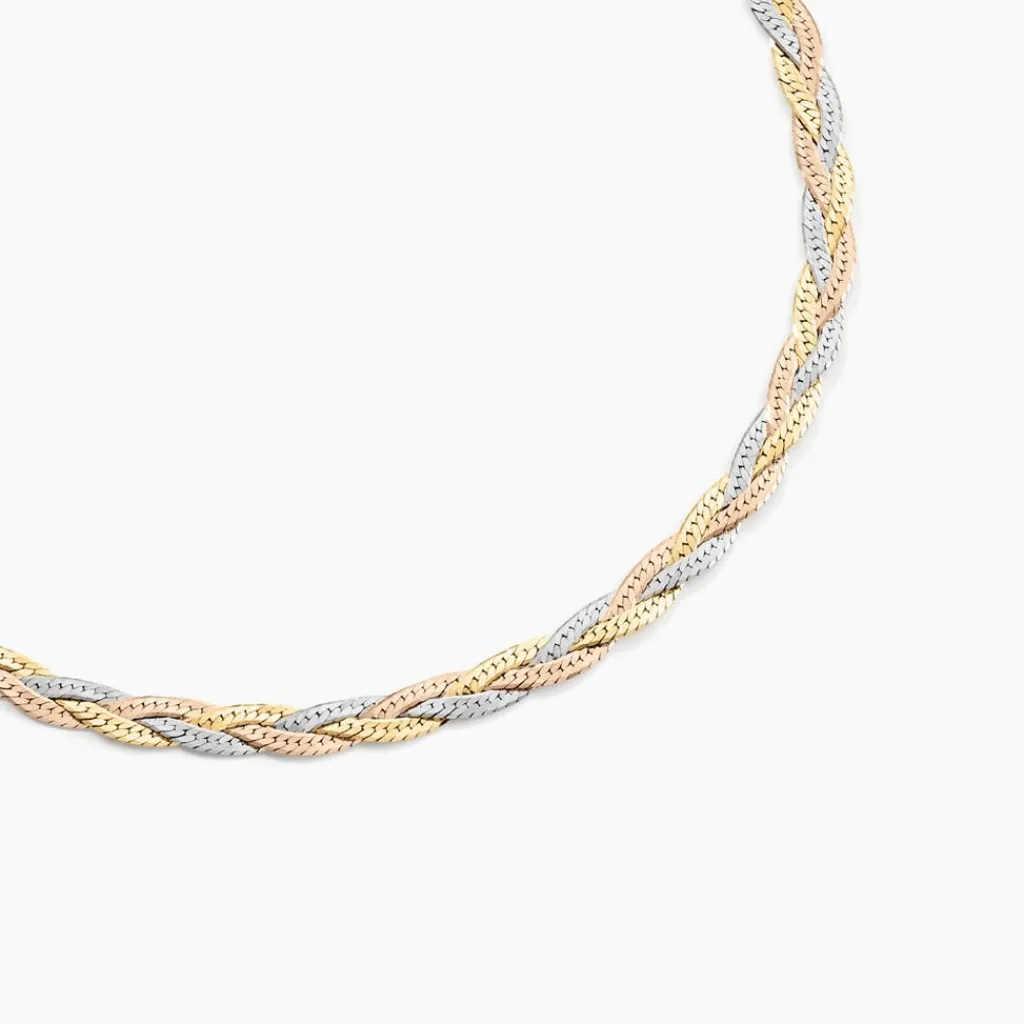 Histoire d'Or Collier Elae argent tricolore New