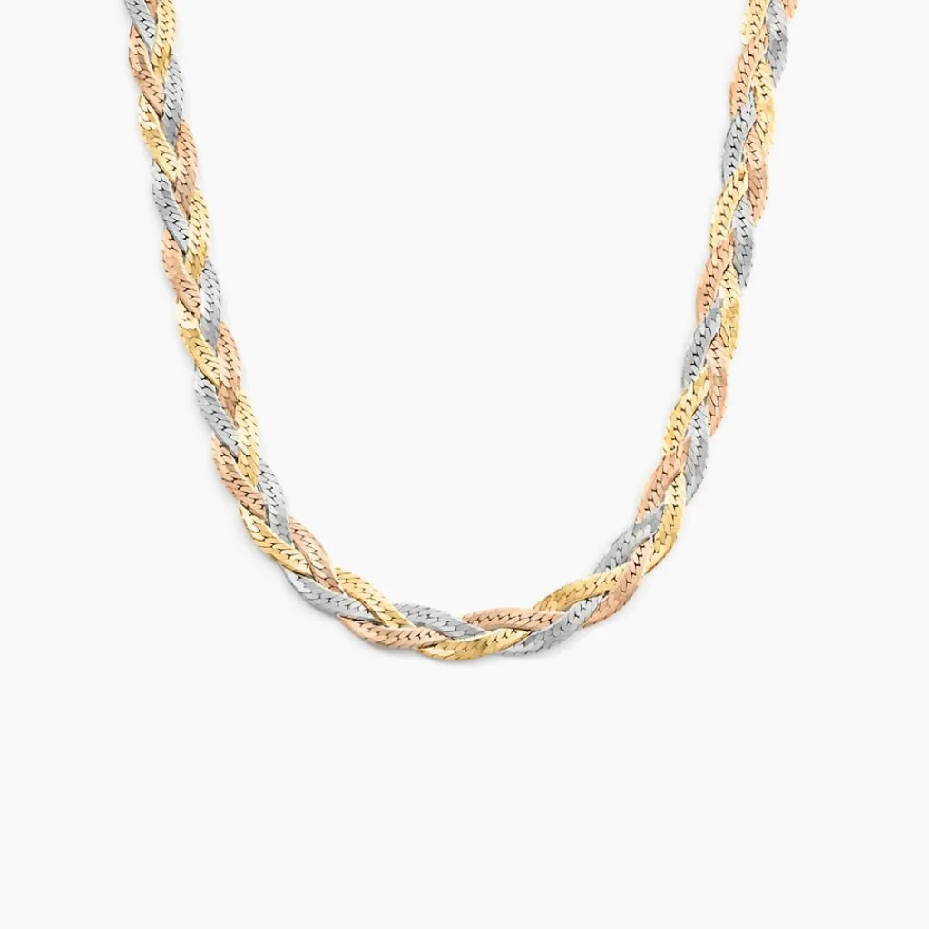 Histoire d'Or Collier Elae argent tricolore New