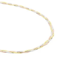 Histoire d'Or Collier Elae argent tricolore New