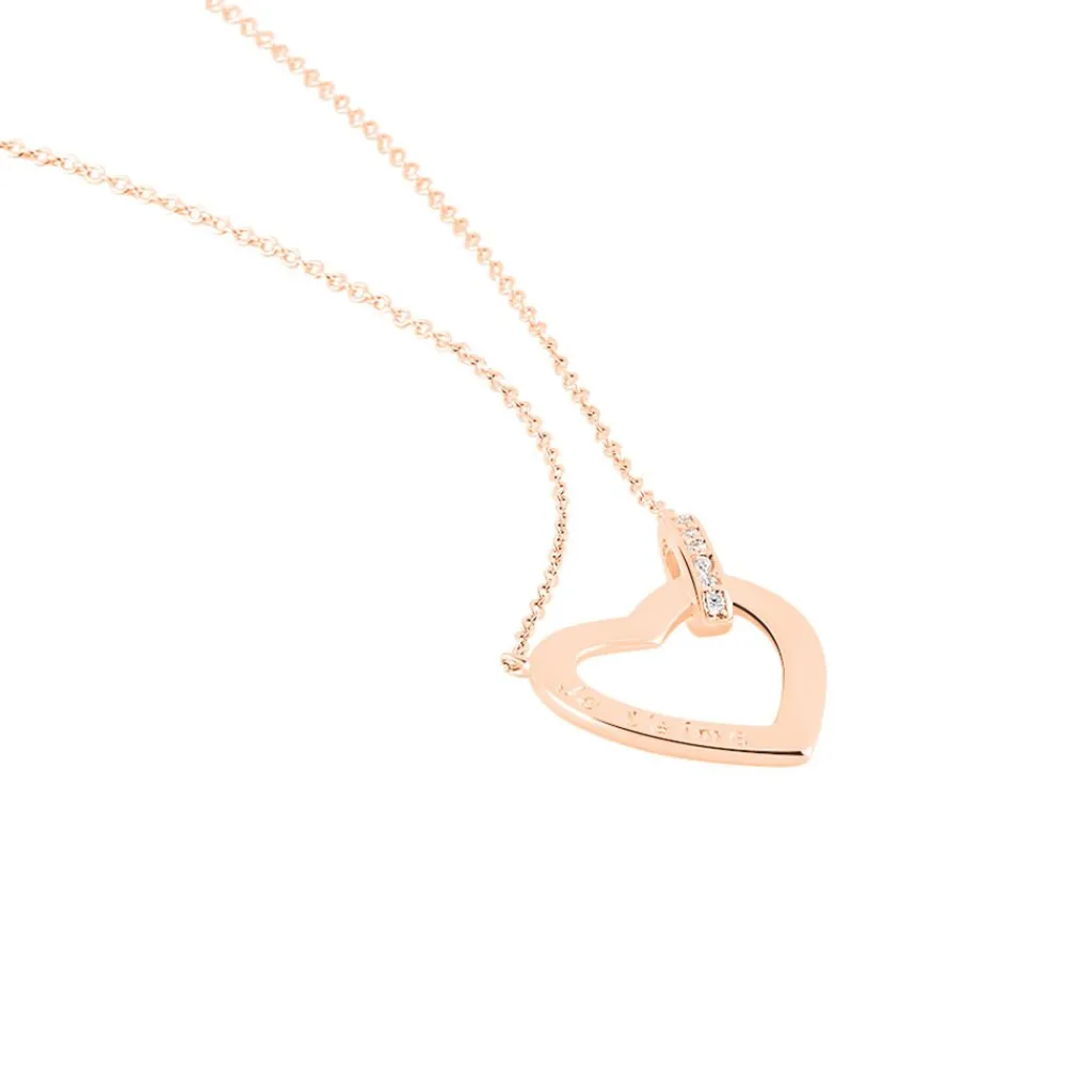 Histoire d'Or Collier Elanda De Zirconium argent rose oxyde Clearance