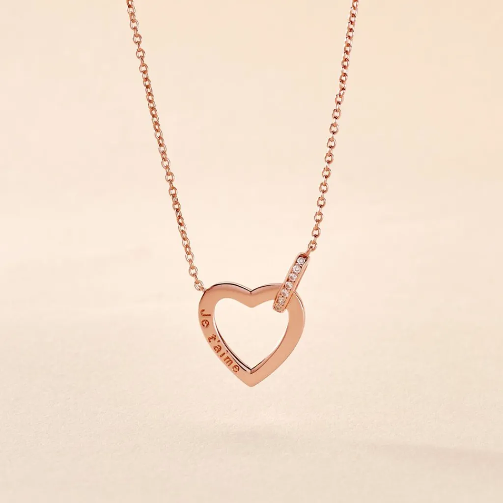 Histoire d'Or Collier Elanda De Zirconium argent rose oxyde Clearance