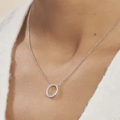 Histoire d'Or Collier Elaïs Argent Blanc Oxyde De Zirconium New