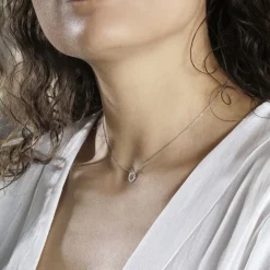 Histoire d'Or Collier Elenza Argent Blanc Sale