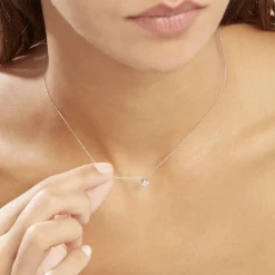 Histoire d'Or Collier Elfa Or Blanc Diamant Outlet