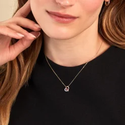 Histoire d'Or Collier Eliana Or Jaune Rhodolite Oxyde De Zirconium or jaune rhodolite grenat Outlet