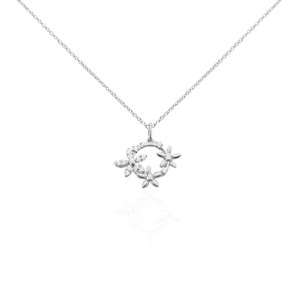 Histoire d'Or Collier Elinia Argent Blanc Oxyde De Zirconium Outlet