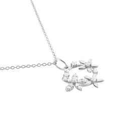 Histoire d'Or Collier Elinia Argent Blanc Oxyde De Zirconium Outlet