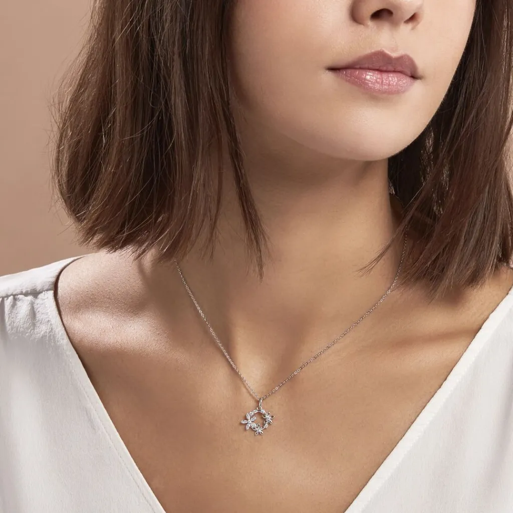 Histoire d'Or Collier Elinia Argent Blanc Oxyde De Zirconium Outlet