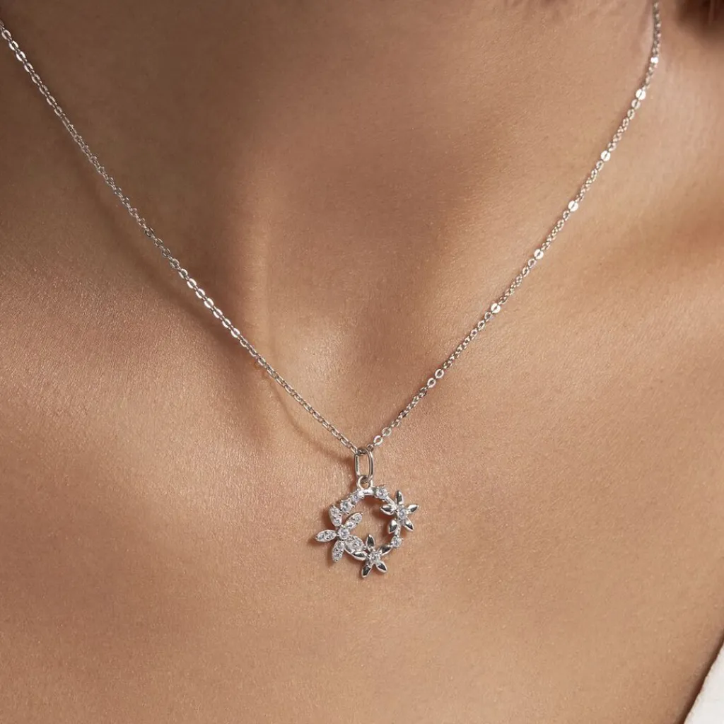 Histoire d'Or Collier Elinia Argent Blanc Oxyde De Zirconium Outlet