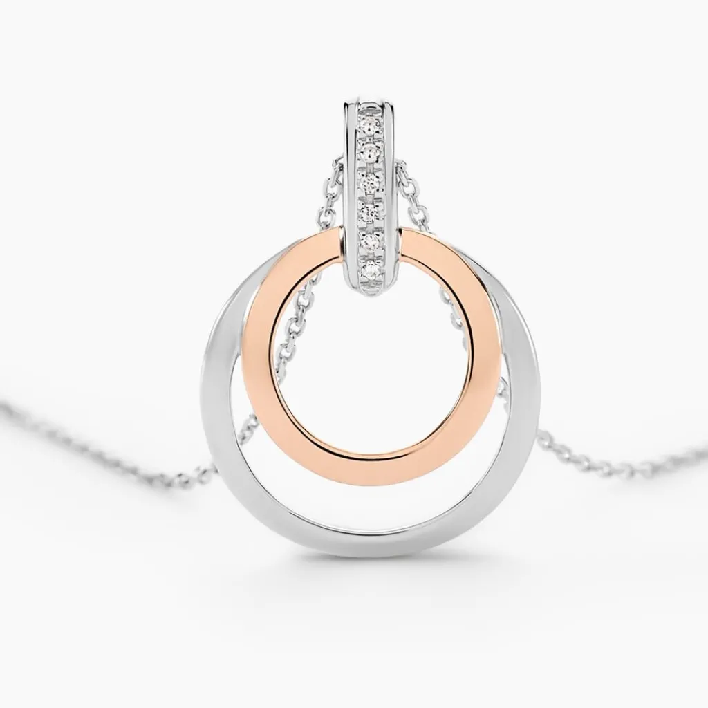 Histoire d'Or Collier Eloisia Or Bicolore Diamant Best